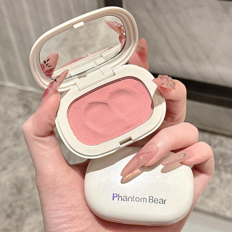 Monochromatyczny Błotny Róż Do Policzków Matowy Naturalny Odcień Policzków Fioletowy Taro Niskie Nasycenie Wodoodporny Miękki Krem Do Konturowania Kosmetyki