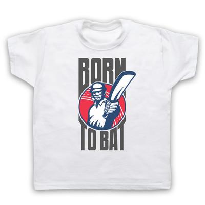 Geboren zum Schlagen Cricket Slogan Liebe Schlagmann Sport Kinder Kind T-Shirt