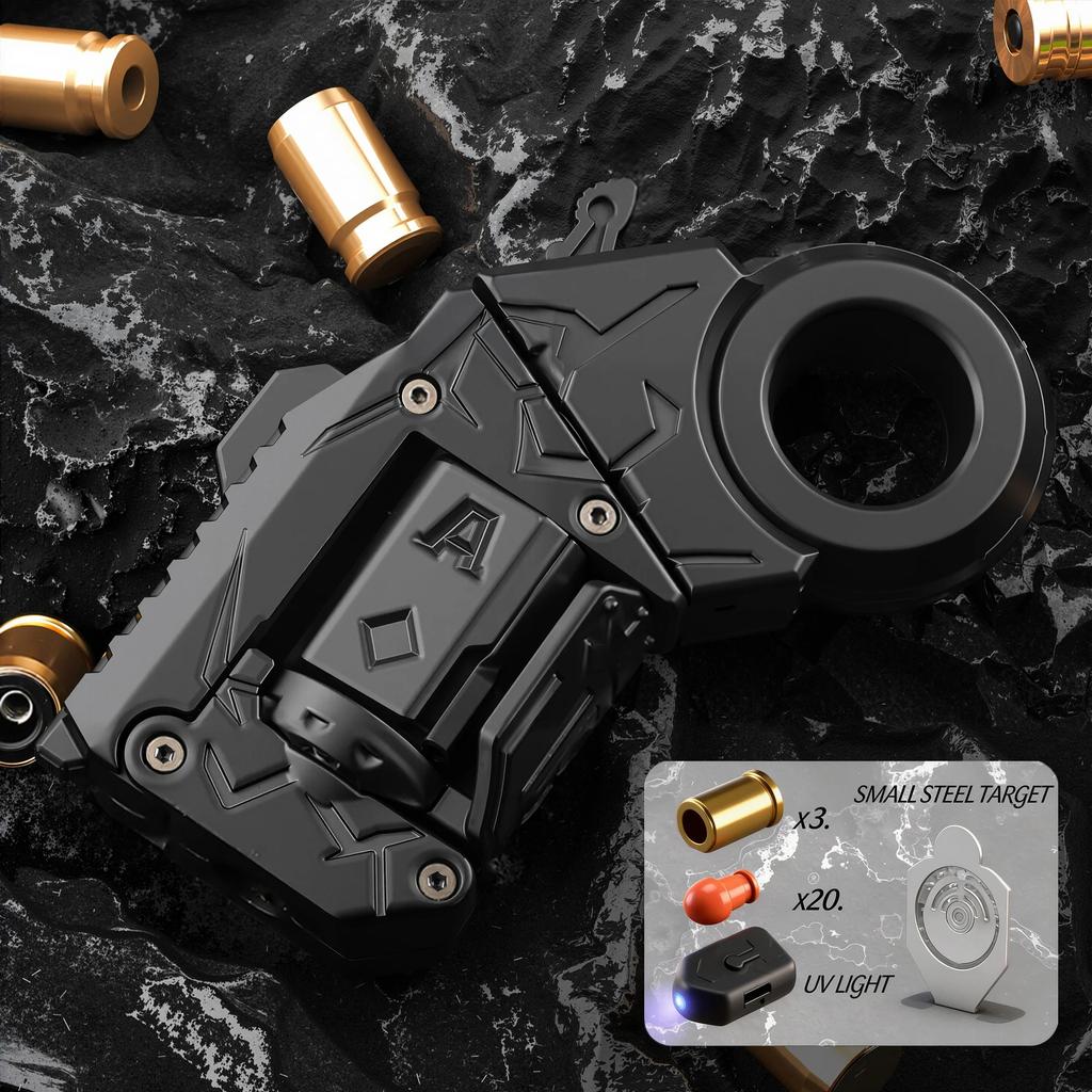 Pistolet Jouet à Éjection de Douilles Fidget Spinner Multi-jouabilité Cliquet Flip Antistress Tir Amusant EDC Jouets Anti-Stress Cadeaux