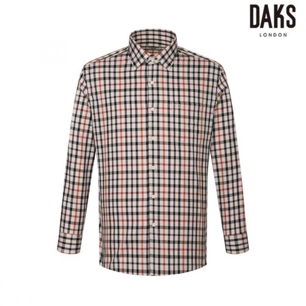 DakS Men S Cotton 100 houSe Check Regular Fit Shirt dmp1Shcl140i1 Ivory/95