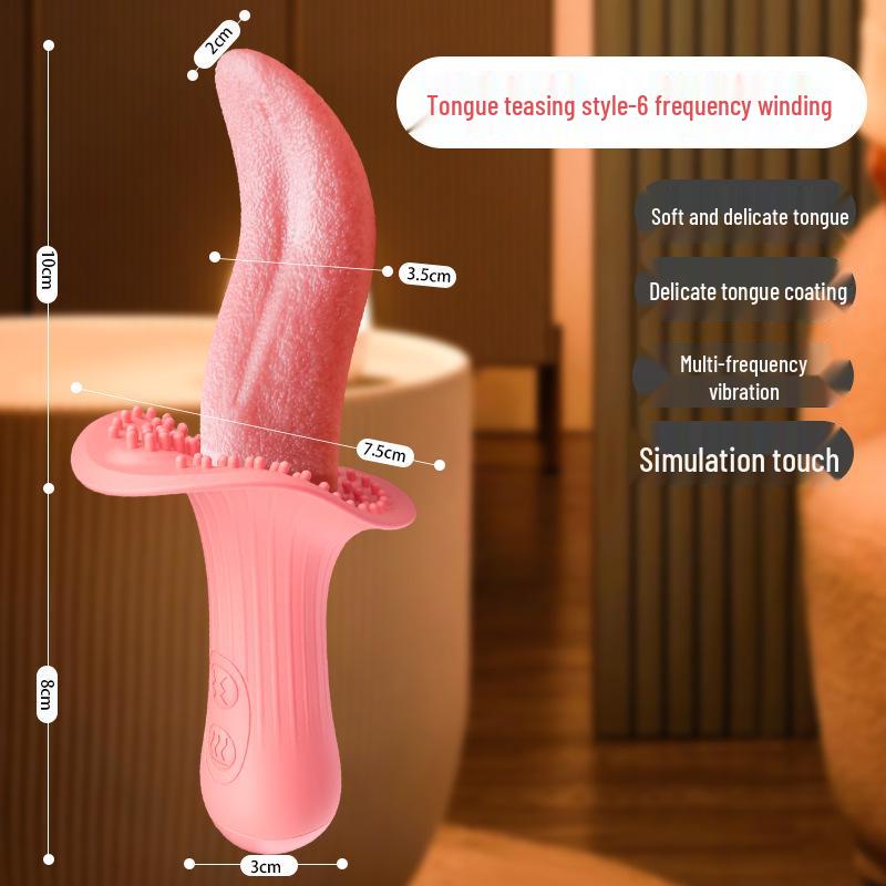 Telescopic Tongue Licking Vibrator – Adult Massager & Erotic Toy
