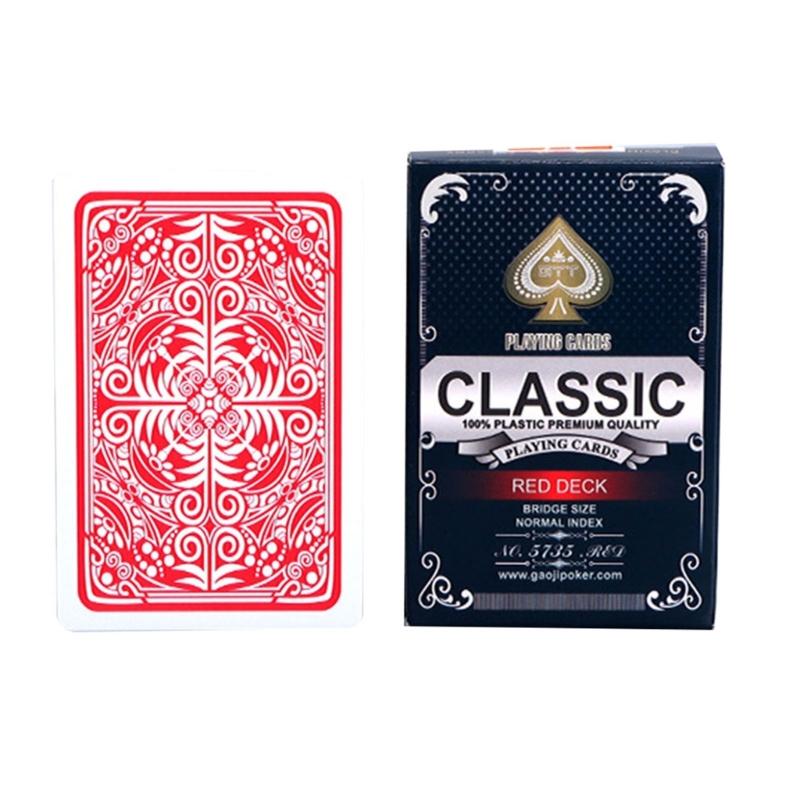 PVC Waterproofs Film Playing Card Plastic Playing Card Board Games Poker Card Practical Gift for Adults and Seniors