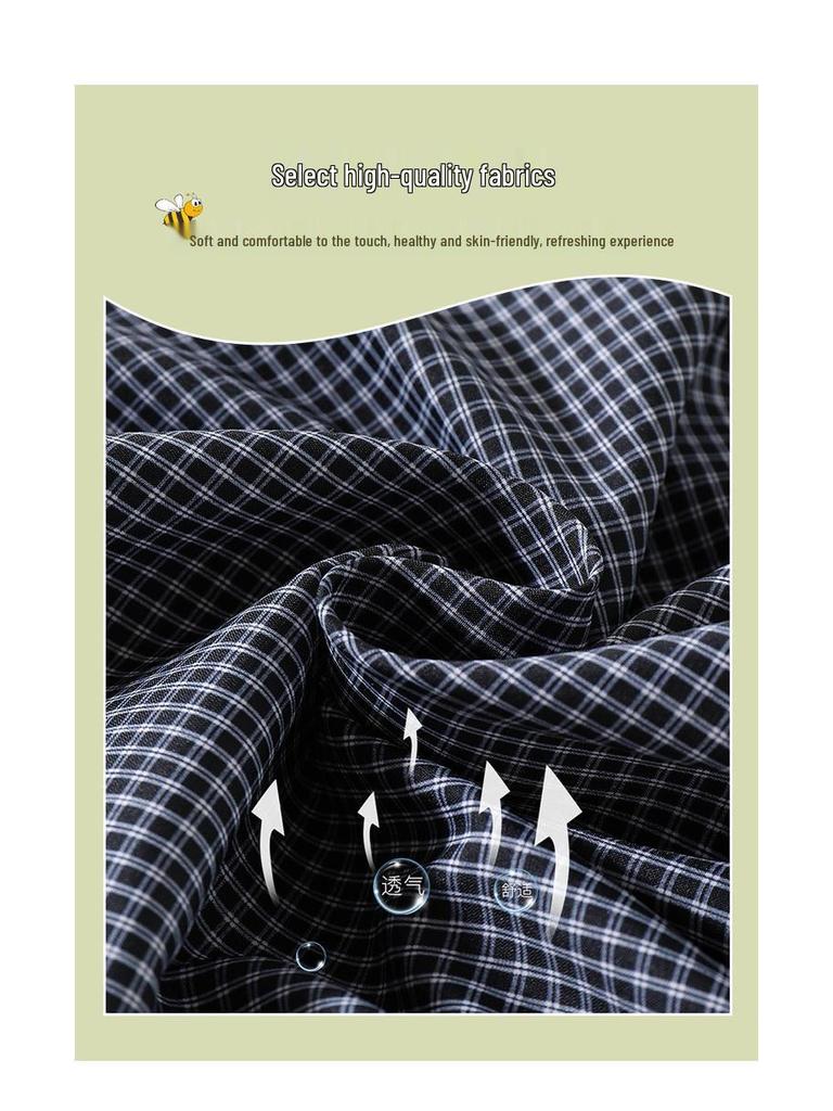 Girls' Plaid Lace Trim Hooded Jacket - Fall 2025 Korean Style