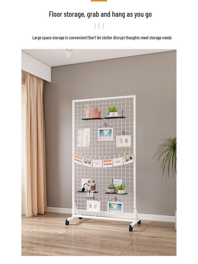 Mobile Wire Mesh Jewelry Display & Storage Rack for Arts & Crafts