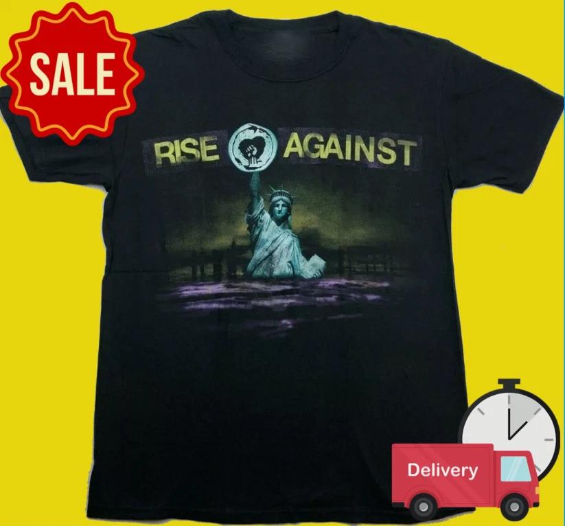 

Rise Against Band Music Lover T-Shirt Cotton Black All Size M