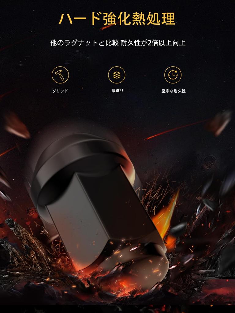 MIKKUPPA Wheel Nuts M12 x Taper Seat Length 35 mm Steel 19HEX For and Suzuki Passenger Cars and Light Vehicles Set of 20 Black Lug Nuts P1.25 60°