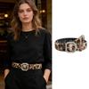 Leopard Print Furry Belt For Women And Men Soft Elastic Waistband With Secure Closure For Jeans Dresses