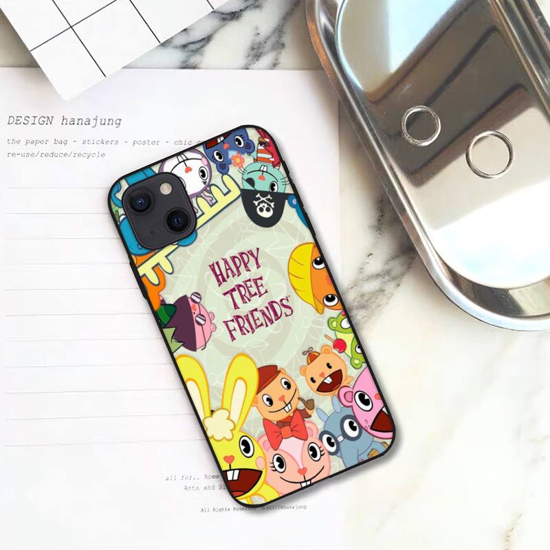Happy Tree Friends Phone Case For iPhone 11 12 Mini 13 14 15 Pro XS Max X Plus SE XR Shell