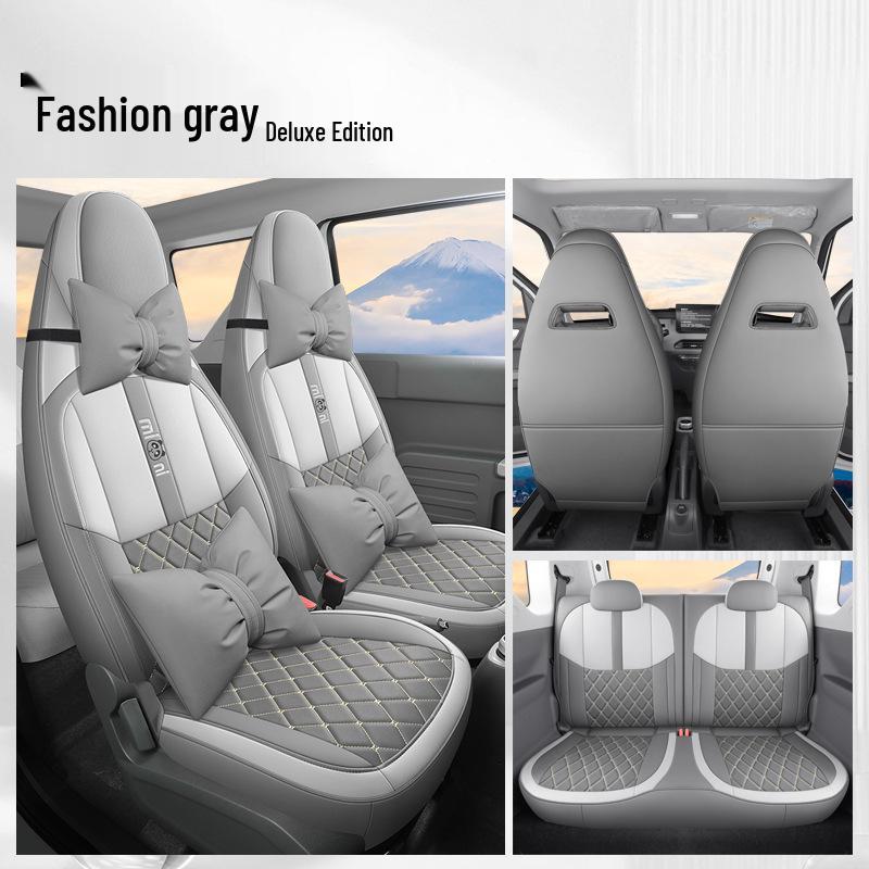 Panda MINI Universal Breathable Car Seat Cover – Cute, Wear-Resistant, Perforated, Four-Season Compatible