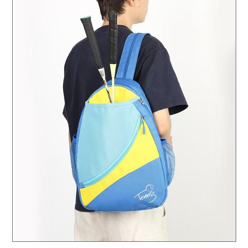 Sac à dos double bretelle pour enfants et housse de protection pour raquette de badminton et de tennis