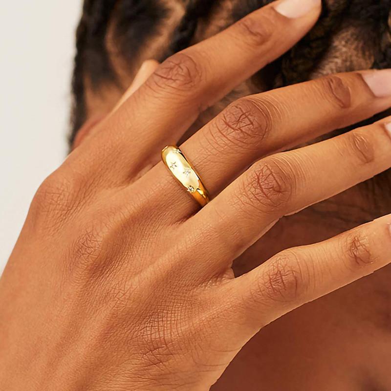 Star Rings Trendy Fashionable Bridal Bridal Accessories Romantic Female Finger Rings Women Celebration Party Event Jewelry Fancy Souvenir