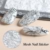 1Box Nail Mesh Stickers Paste Firmly Long Wearing Decal 3D Nail Art Mesh