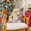 My Dress-Up Darling Marin Kitagawa Silky Short Plush With Invisible Zipper Dustproof Sofa Cushion Cover For Home Decor