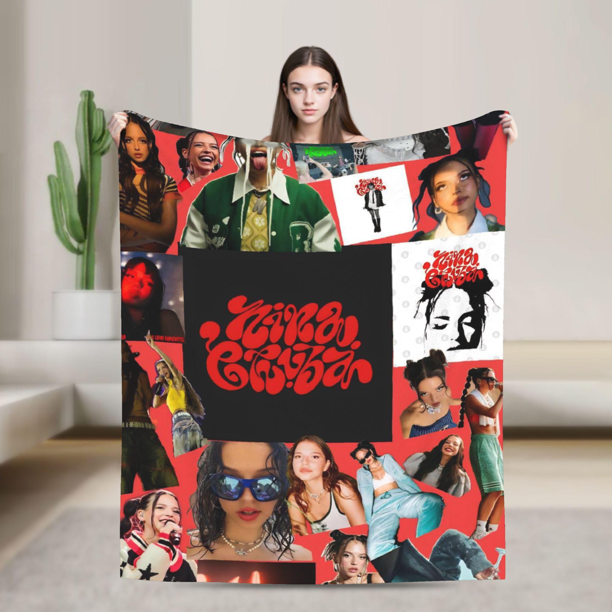 

Travel Office Nina Chuba 2025 Tour Throw Blanket Flannel Bedspread For Couch Chair Sofa Bed Novelty Sofa Bed Cover 30x40in