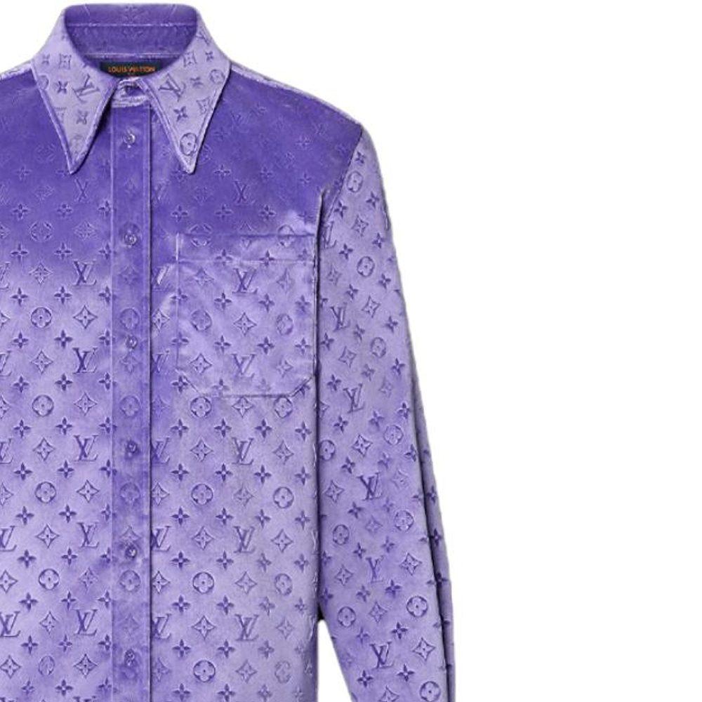 Louis Vuitton Shirt Men's Purple 1AAIGD