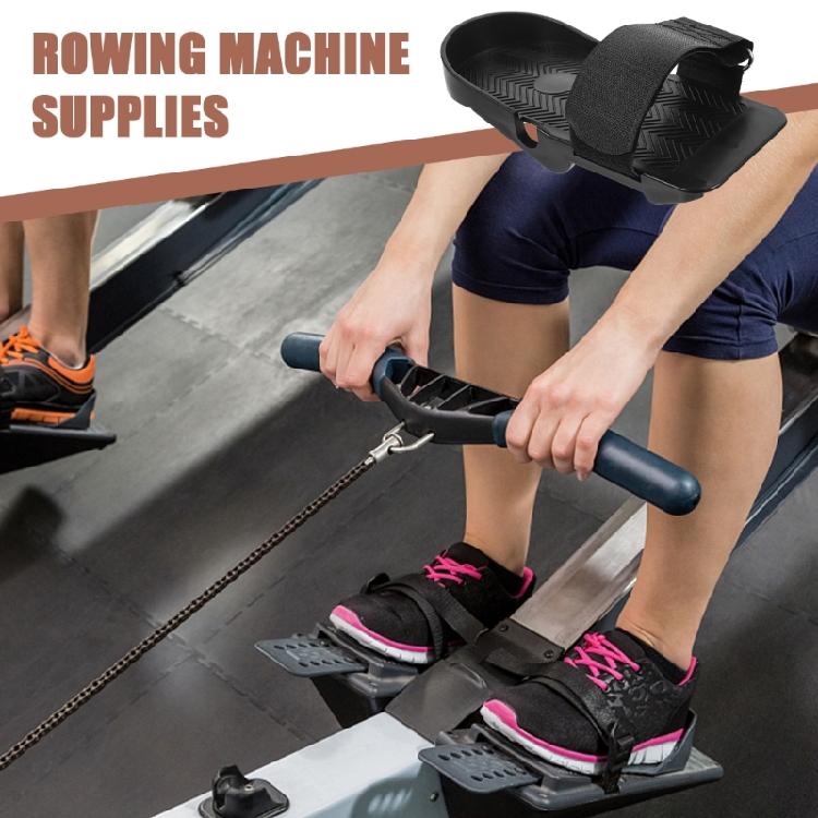 Rowing Machine Foot Pedals Fitness Equipment Flat Pedals Home Sports Black Pedals Rowing Machine Accessories Enduring