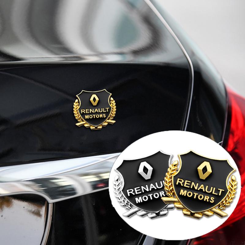 Für Renault 2026 Neue Radkappen Für Renault Megane 2 Duster Logan Captur Clio Laguna Fluence Kadjar 2 Stück 3D Auto Karosserie Kofferraum Aufkleber