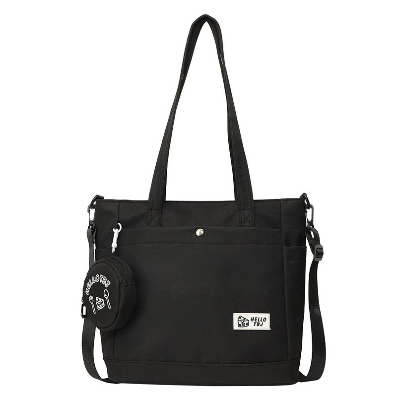 

Студентська класна сумка великої ємності Mend-Up Bag Жіноча сумка Tote Чоловіча сумка через плече чорний