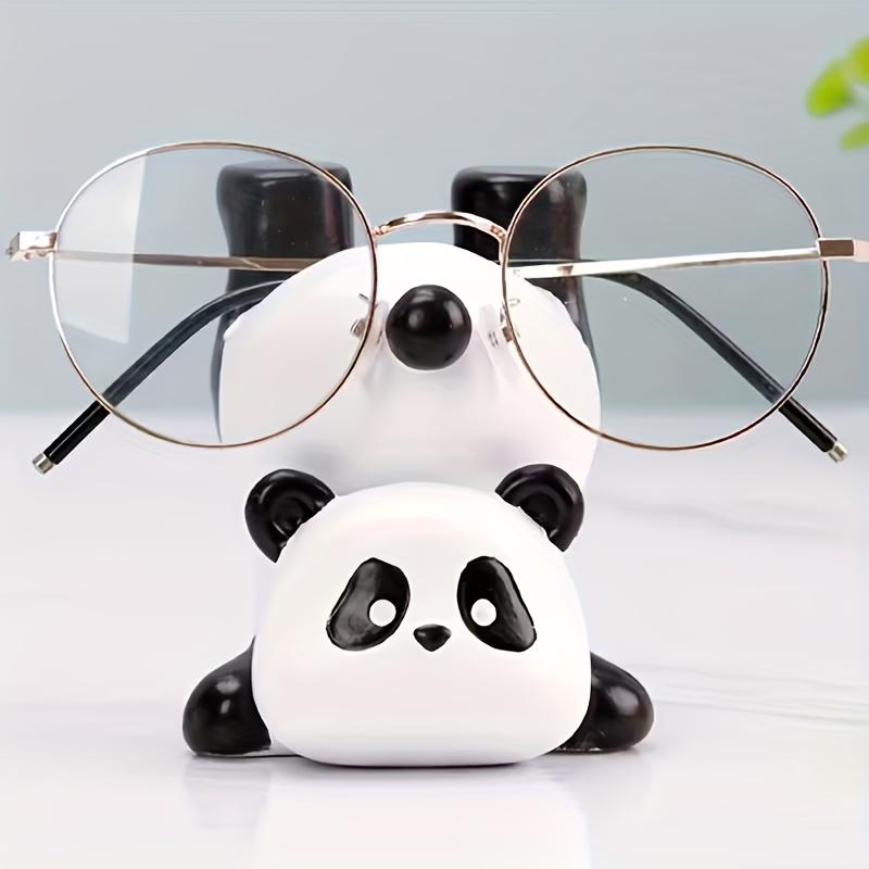Cute Inverted Panda Glasses Holder Office Desk Glasses Stand Sunglasses Storage Rack Home Bedroom Decoration Ornament Gift