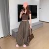Quick-drying Scimitar Wide-leg Pants Women's Summer Thin New High-waisted Loose Straight Casual Overalls