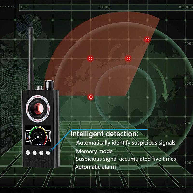 K68 Full-range Wireless Signal Detector RF Bug Finder Anti Candid Camera GPS Tracker Pinhole Camera Detector