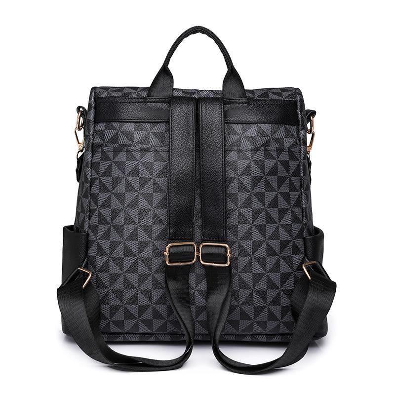 Backpack women's new large-capacity presbyopia fashionable versatile women's bag lightweight leisure travel small backpack