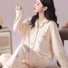 2025 New Women's Velvet Sweet Cartoon Pajamas: Long Sleeve, Warm Cardigan Set for Autumn/Winter Home or Outdoor Wear