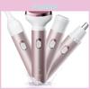 Hair 4 In Facial 1 Remover Painless Shavers Nose Eyebrow Trimmer Rechargeable Electric Epilator Portable Body Trimmer For Women