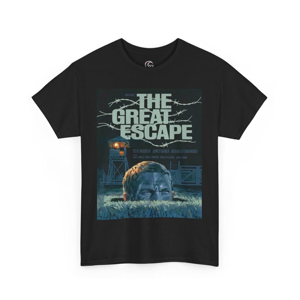 The Great Escape TShirt Steve McQueen Vintage Movie Poster Tee 1960s Fan Unisex T-Shirt S