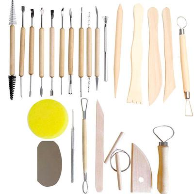 Ceramic & Wood Pottery Clay Sculpting Knife Set