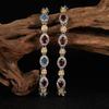 Womens Fashion Bracelet Natural Garnet Topaz Gemstone Jewelry