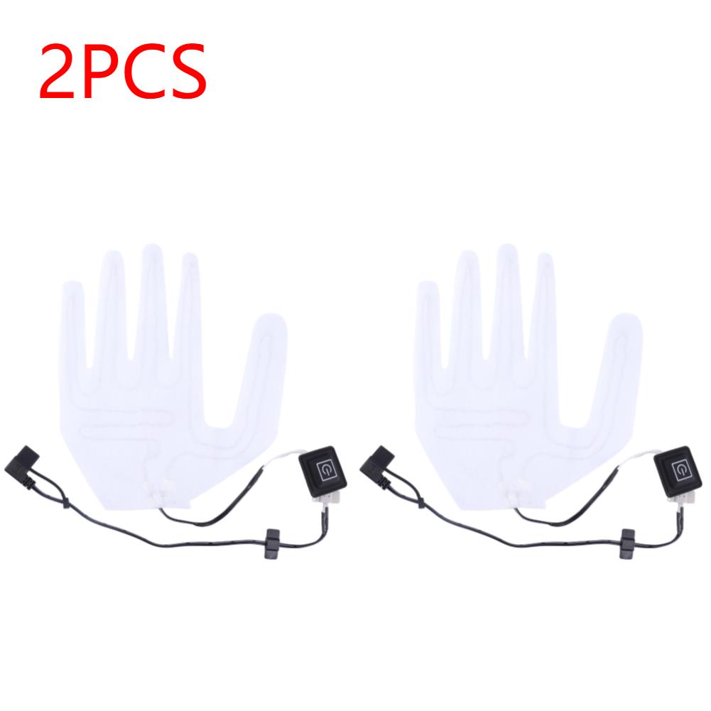 1/2PCS Electric USB Gloves Heater Composite Fiber Electric Hot Wire Winter Heated Gloves Pad Warmer Ski Gloves Heating Pad