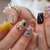 Colorful Glitter Nail Accessories 12-Grid Nail Charms  Nail Salon