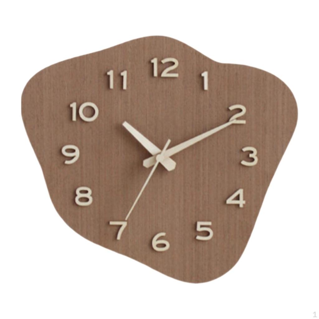 Wall Clock Silent 12x10 inches for Home Office Decor