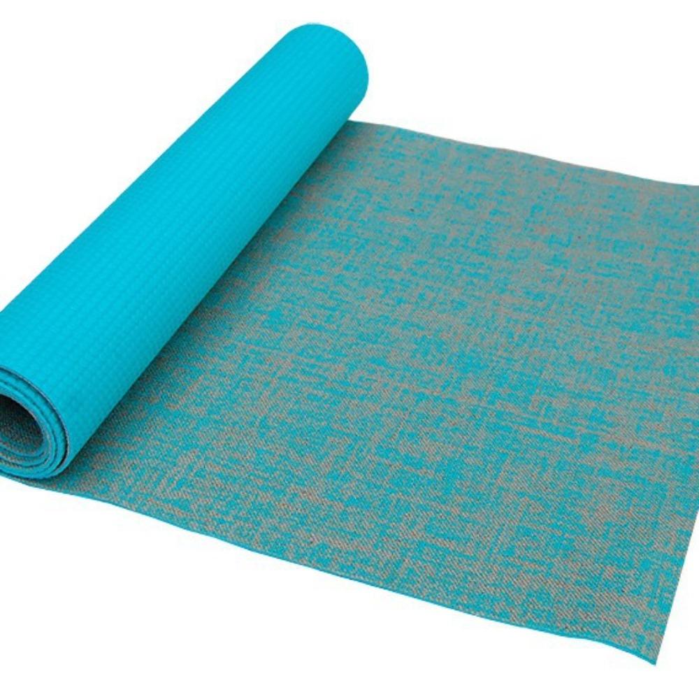 Natural jute yoga mat high density pvc non-slip linen mat, fitness anti-slip exercise mat
