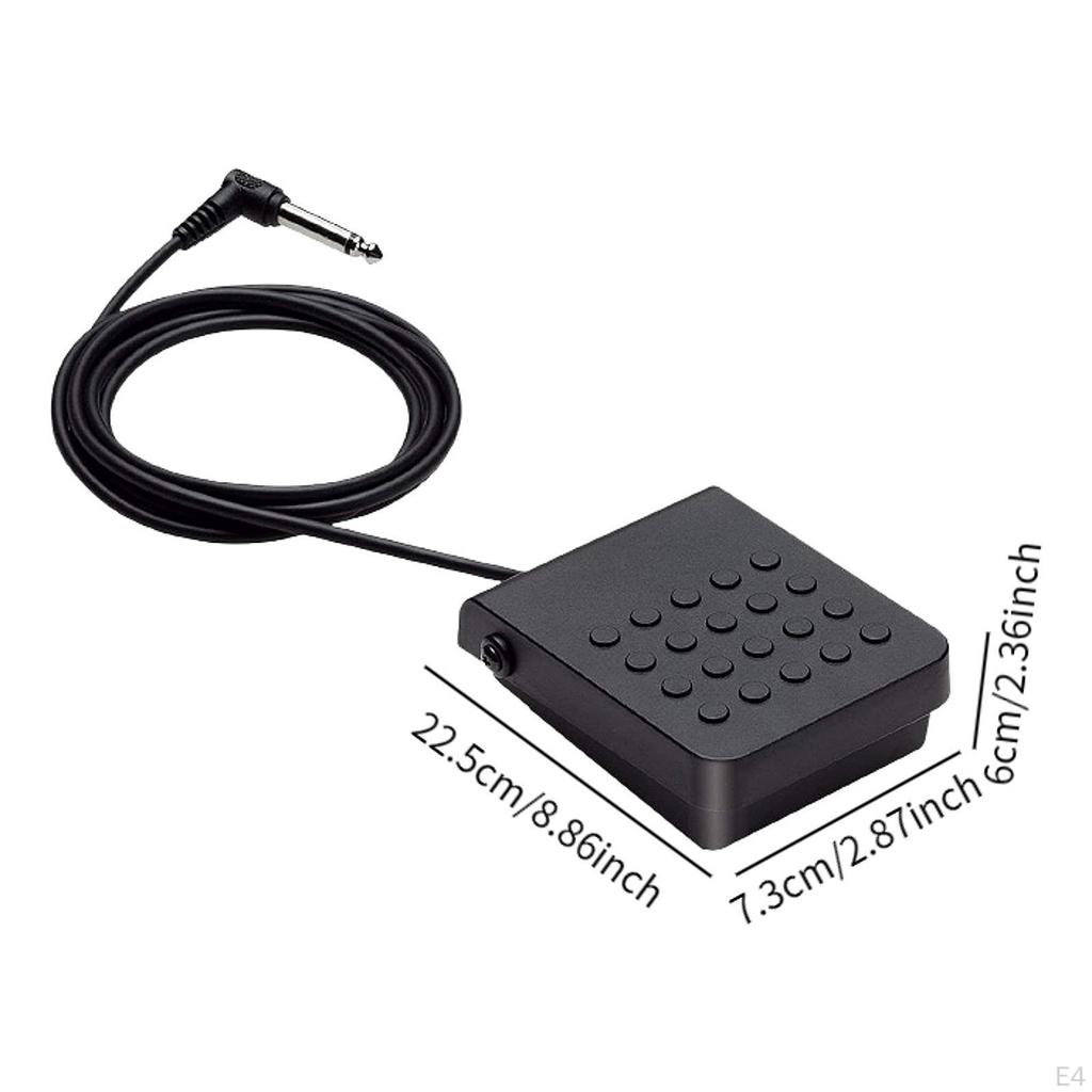 Electronic Piano Pedal Sustain Non Slip Universal Sturdy Compact Professional Keyboard