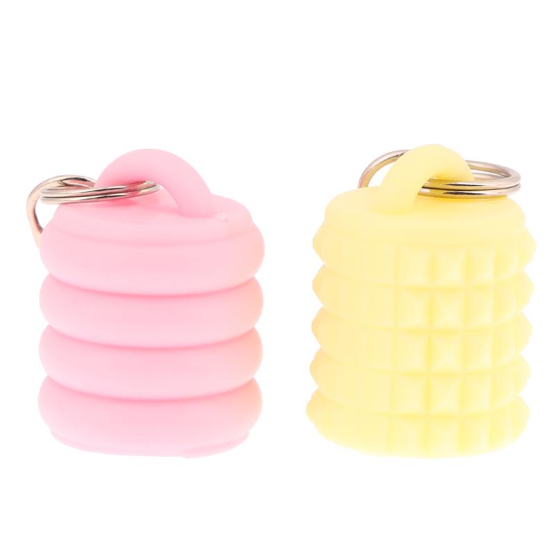 1/3 Pcs Silicone Lip Gloss Keychain Caps For Women Travel Convenient Beauty Product Accessories Travel Makeup Tool Accessory