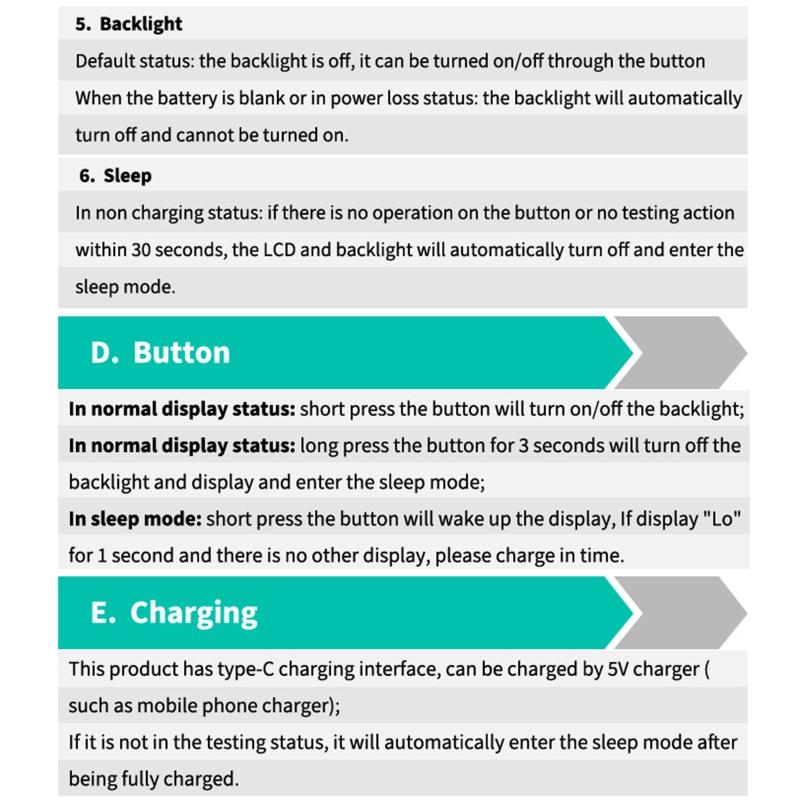 Battery Checker Tester with Backlight Lithium Internal Resistance Test Meter Battery Voltage Tester for AA/AAA Battery