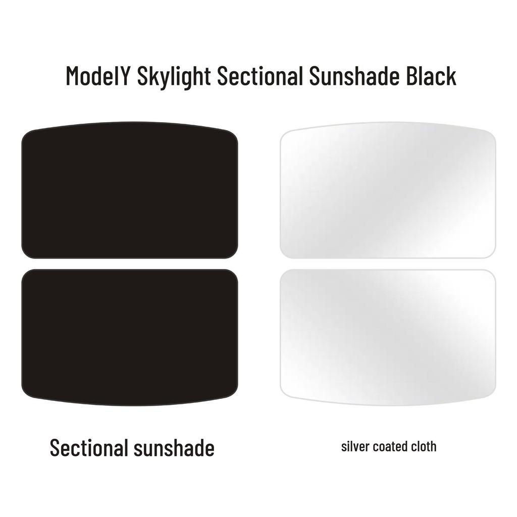 Tesla Model Y Sunroof Sunshade Split - Interior Sky Screen Protection