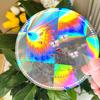 SC016-030 Sonnenfänger Anti-Kollisions Regenbogen Aufkleber Kreis Fenstersticker - Vögel vor Fensterkollisionen retten PVC Fensterfolie