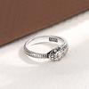 925 Sterlingsilber Vintage Schlange Tier Thailändisches Silber Damen Fingerringe Handaccessoires Schmuck für Frauen Geburtstagsgeschenke