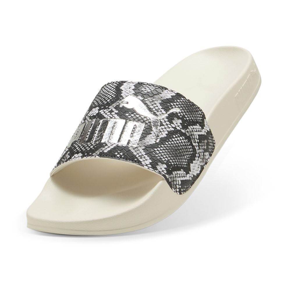 PUMA Reed Cat Snake Chic 2025 Alpine Size cm 2.0 Sandals, 400680, Women's, Spring/Summer Color Snow/Gold (02), 24.0