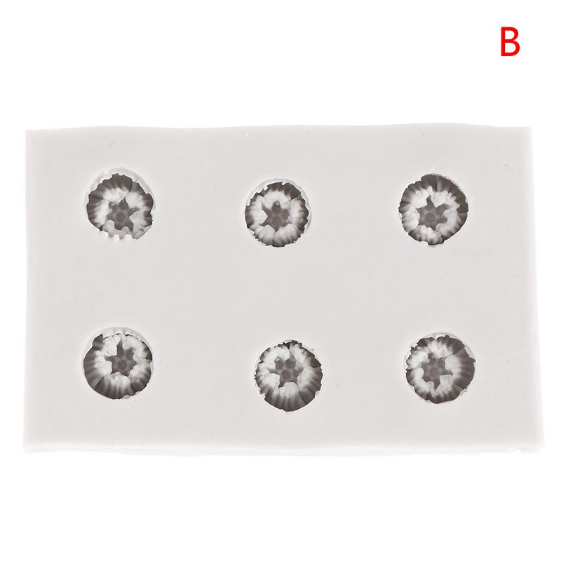 Mini Rose Camellia Daisy Flower Silicone Sugarcraft Mold Diy Clay Model Cake Decorating Tools Baking Accessories