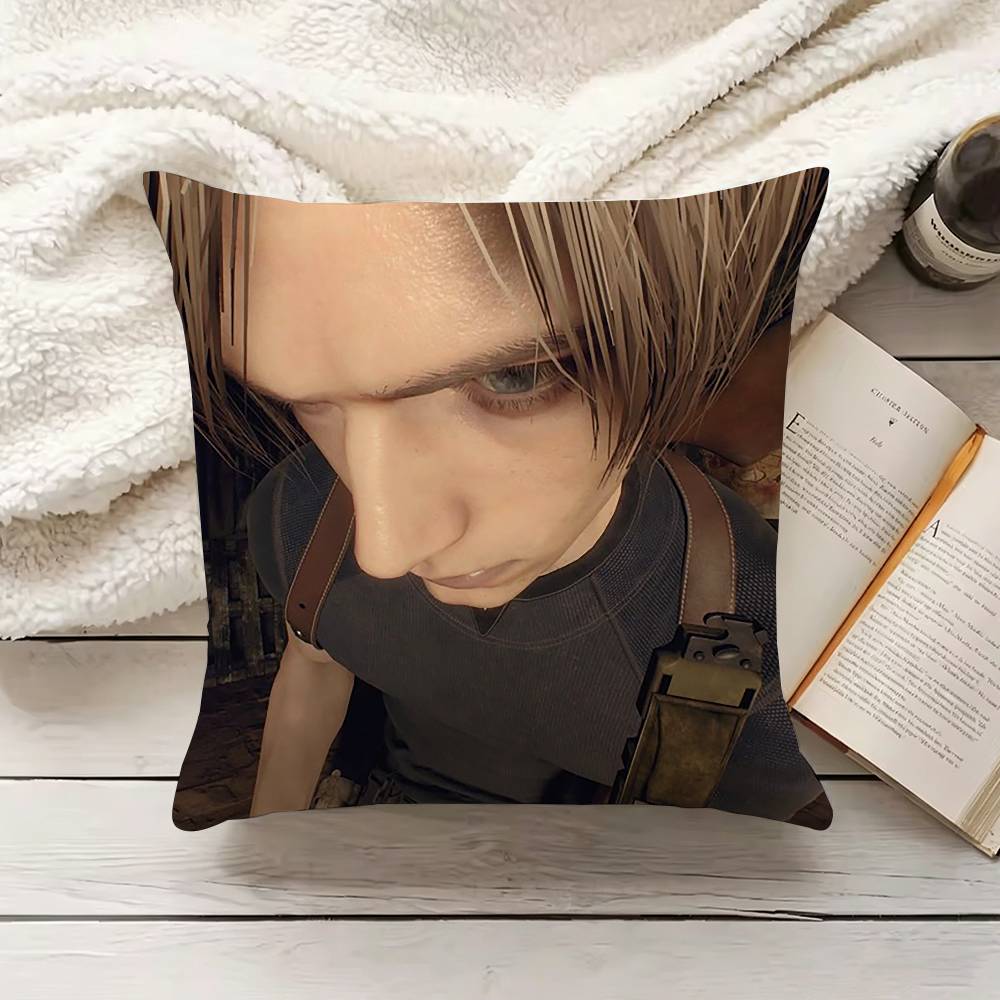 EEvil GGame LLeon KKennedy Pillow Case Living Room Sofa Cushion Cover Suitable For Home Bedroom Room Decoration