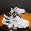 BY spring new rotary buckle sports and leisure versatile platform men's shoes dad shoes, beige