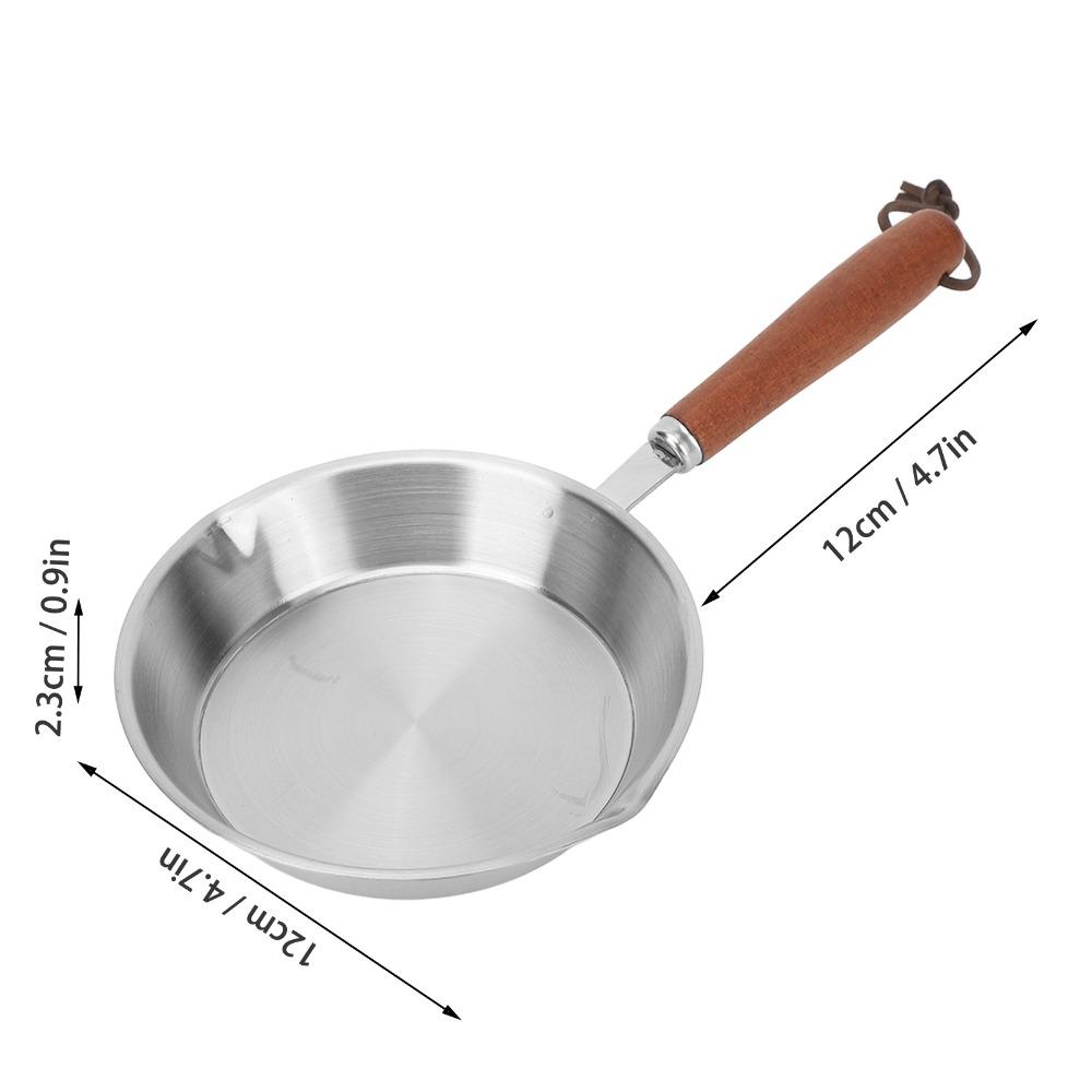Stainless Steel Egg Pan Nonstick Breakfast Skillet Butter Warmer Frying Pan  Household