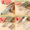 Watermelon Cutter Slicer Stainless Steel Watermelon Slicer Fork Cutter Tool Fruit Carving Tools Fruit Slicer Set Kitchen Gadgets
