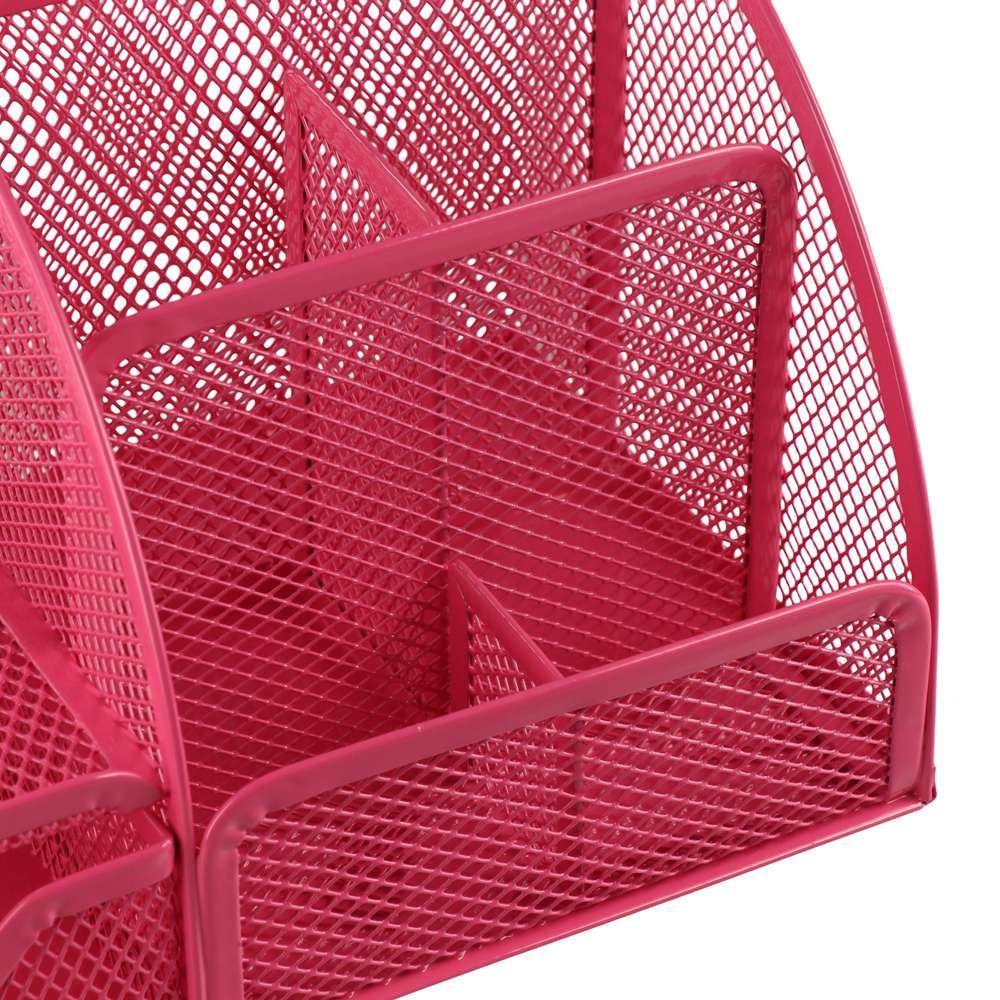 Metal Mesh Desk Organizer Multi-functional Desktop Office Organizer  Stationery Supplies