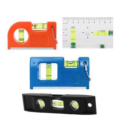 Nivel de Burbuja Magnético Transparente de Alta Precisión Bidireccional Mini Nivel de Espíritu