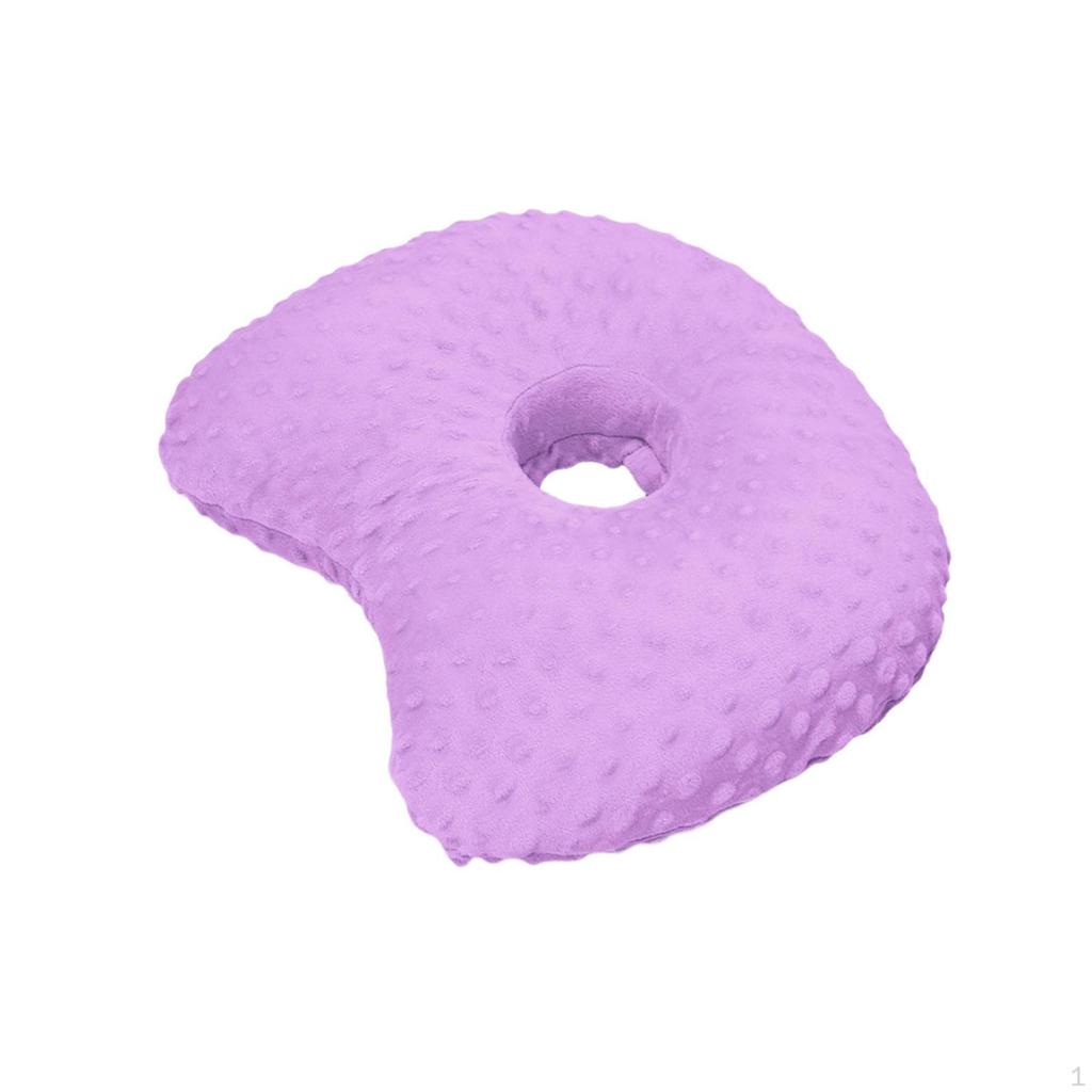 Ear Piercing Pillow Donut Washable Soft Multipurpose Relaxation Side Sleepers with A Hole